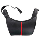 Universal Black PU Leather Car Seat Headrest Cotton Neck Cushion Pillow X5T6