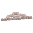 6*6*0.5cm Rubber Wood Carved Corner Onlay Applique Door Unpainted N3N4