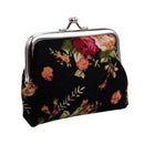 5X(Canvas Hasp Purse Key Coin Wallet Bag(black) U6M6)