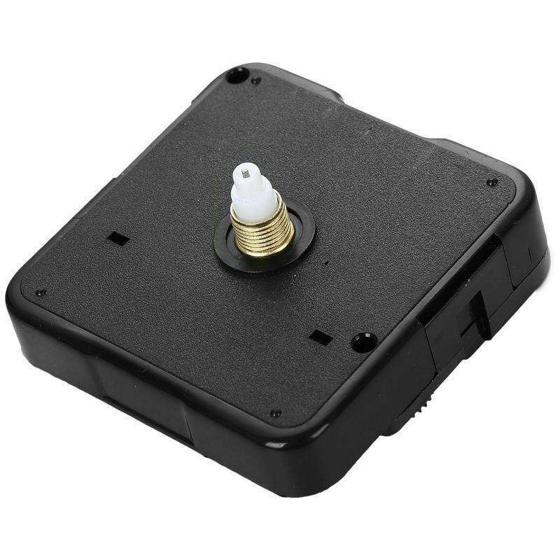 1 Set Silent Wall Clock Quartz Mechanism Black and Red DIY Wall Clock Quart P2U7