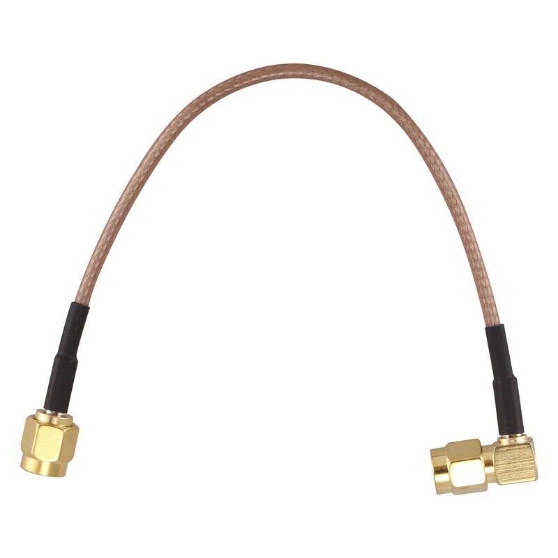 5X(6" SMA Male to SMA Right Angle Male Plug Jumper Pigtail Cable RG316 S9V3)