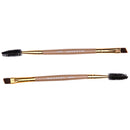 3pcs Double Head Eyebrow Brush Comb Eyeshadow Powder Eyeliner Makeup Brush A