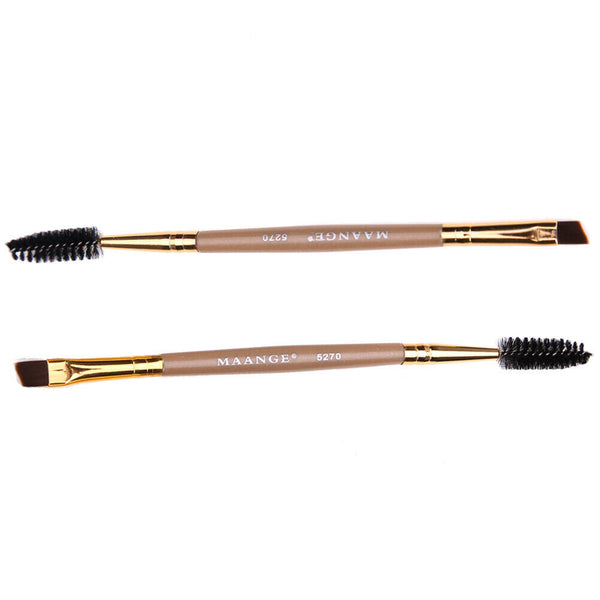 3pcs Double Head Eyebrow Brush Comb Eyeshadow Powder Eyeliner Makeup Brush A#S