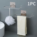 Self Adhesive Towel Rack Stainless Steel Toilet Kitchen Bathroom Accessories