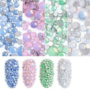 Nail Art Rhinestone Protein Diamond Glass Transparent Size Mixed Manicure N B3V6