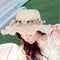 Women Ladies Summer Sun Beach Hat Outdoor Sun Hat with Flowers Elegant 2017 lj