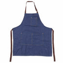 Aprons Cowboy Simple Antifouling Uniform Unisex Denim Aprons for Women Men' N4Y6