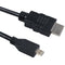 1.5m/5ft mini HDMI (D) to HDMI (A) HD TV Cable Male to Male for GoPro HD HE