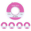 5PCS 5ft 2.0mm Desoldering Braid Solder Remover Sucker Flux Wick Cable Wire A