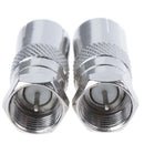 2Pcs F Type Male Plug Connector Socket to RF Coax TV Aerial Female RF AdaptersOZ