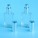 50ml Large Clear Thick Glass Empty Refillable Cologne/Perfume/Splash Replacement