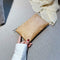 Retro Female Solid Color Clutch Women Daily Makeup Bags (Light Brown) A#S