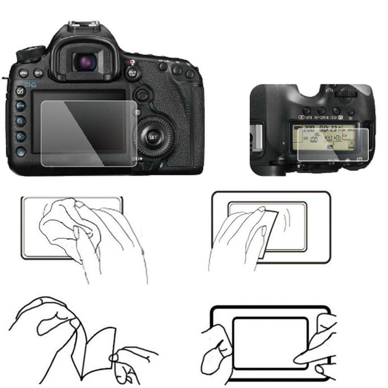 8H 0.55mm Tempered Glass Screen Protector DSLR Camera LCD Film for Nikon D750