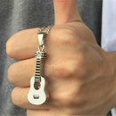 Punk Guitar Cremation Pendants necklace Ashes Holder Memorial HQ Necklace Gift