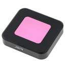 2 Pieces Practical Camera Lens Protection Filter Fit for GoPro, Purple+Red