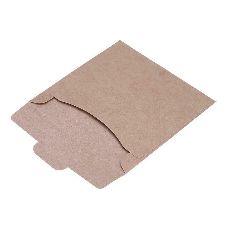50pcs Kraft Paper CD DVD Envelope Sleeve Packing Bag 12.5x12.5cm