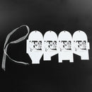 50pcs/Pack DIY Bride and Bridegroom Candy Gift Box with RibbonCut Wedding P G7J1