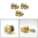 3pcs Garden Water Pipe Connector Faucet Valve Basin Water Pipe Joints Set