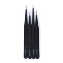6pcs Safe Stainless Steel Anti-static Tweezers Maintenance Tool Kits