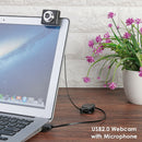 Laptop Desktop USB Webcam Clip-On Web Camera Microphone For Live Online Video