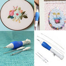 Stocked Magic Embroidery Pen Embroidery Needle Weaving Tool Fancy + 4*Needles