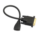 DVI-D 24+1 Pin Male to HDMI Female Adapter Converter Cable for HDTV 1080P