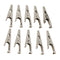 10x Clips For Test Leads, Battery Connectors Clamps Breeding Cage