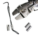Stainless Steel Fishing Pliers Wire Rope Crimping Tool with 150Pcs Ferrule  E5X8