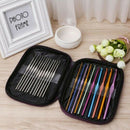 22pcs Set Aluminum Crochet Hooks Needles Knit Multi Color Weave Craft Yarn