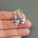 1Pair Women Earrings Calla Lily Simulated Flower Earrings Fashion Jewelry