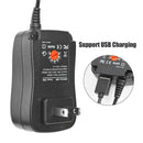 Universal 3V to 12V 1A 30W Adjustable USB Power Supply Charger Adapter (US) A