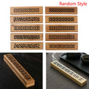 1Pc Bamboo Wood Incense Stick Holder Burning Joss Insence Box Burner Ash Cat Hn
