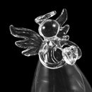 5X(Praying Angel Vases Crystal Transparent Glass Vase Flower Containers Hy G5D9)