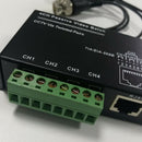 4CH Passive Video Balun Transceiver  Via Twisted Pairs BNC RJ45