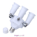 6 in 1 Adjustable E27 Base Head Light Lamp Bulb Adapter Holder Socket Splitter