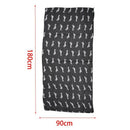 Sausage Dachshund Dog Animal Ladies Scarf Shawl Soft Feel 180 x 90cm Black
