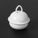 20pcs 25mm Metal Jingle Bells Christmas Hanging Decor Pet Pendant (White)