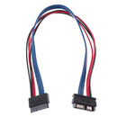 7+6Pin Male to Female Serial ATA SATA Data Power Extension Cable 30cm