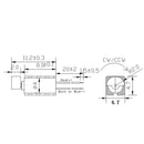 6X DC 3V Pager Cell Phone Mobile Coin Flat Button 1030 Vibration Micro Motor New