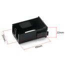 9V Battery Box, Plastic Battery Storage Box For Guitar 56.5x50x31mm