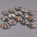 Woman makeup compact pocket tower mirrors portable double-side folding mirrorJ!j