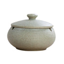 2pcs/pack Nordic Ashtray Ceramics Ashtray with Lid for Indoor and Outdoor Use