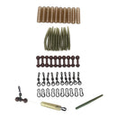 50Pcs Carp Fishing Chod Rig Sleeves Lead Clip Slide Heli Rigs Coarse Carp-