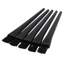 5 Pcs 1.5 x 0.5cm Black Plastic Round Handle Anti Static ESD Brush B3V5