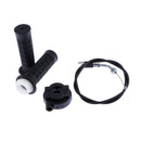 2pcs Dirtbike Twist Throttle Handle Grips and Cable Set for 7/8inch 110cc-125cc