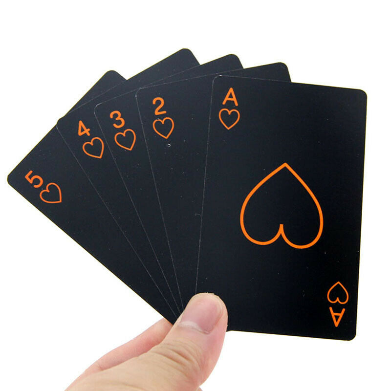 1 Set Black Luminous Playing Cards Glow In The Dark Bar KTVB Ew