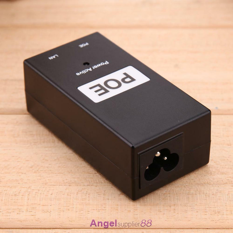 48V 0.5A 24W Desktop POE Power Injector Ethernet Adapter Surveillance CCTV