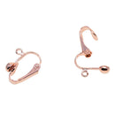 12x Clip-on Converted Earring Loop Jewelry Findings Clip On