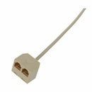 Telephone 6P4C RJ11 Dual Female to Male Plug Cord Adapter, 3Pieces for Land P4A3