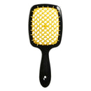 Wide Teeth Air Cushion Comb Home Hairdressing Styling Massage Comb (Yellow) A